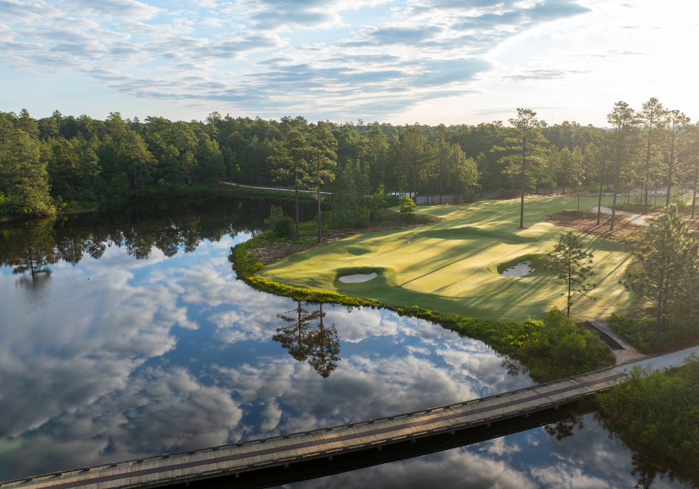 Pinehurst No. 10 rolling topography routed through former Sandmines landscape